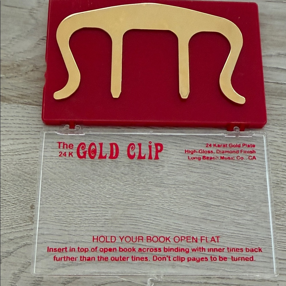 Gold Clip Music Book Holder